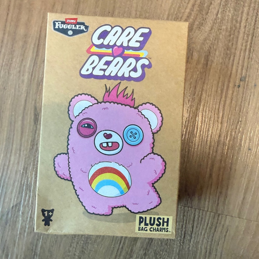 Zuru Fuggler Care Bears Plush Bag Charm Mystery Blind Box Keyring New Sealed